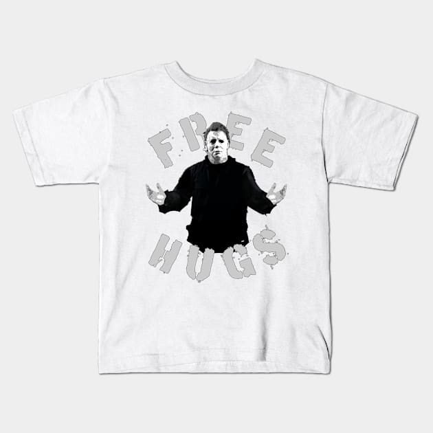 Free Hugs - Myers Kids T-Shirt by red-leaf